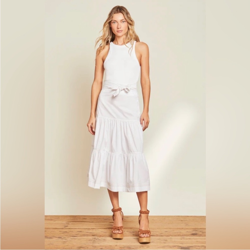 NWT Veronica Beard Austyn Dress. White. Size Large.